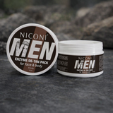 NICONI MEN Enzyme De-Tan Pack for Face & Body – Deep Cleansing & Skin Brightening Tan Removal Cream -