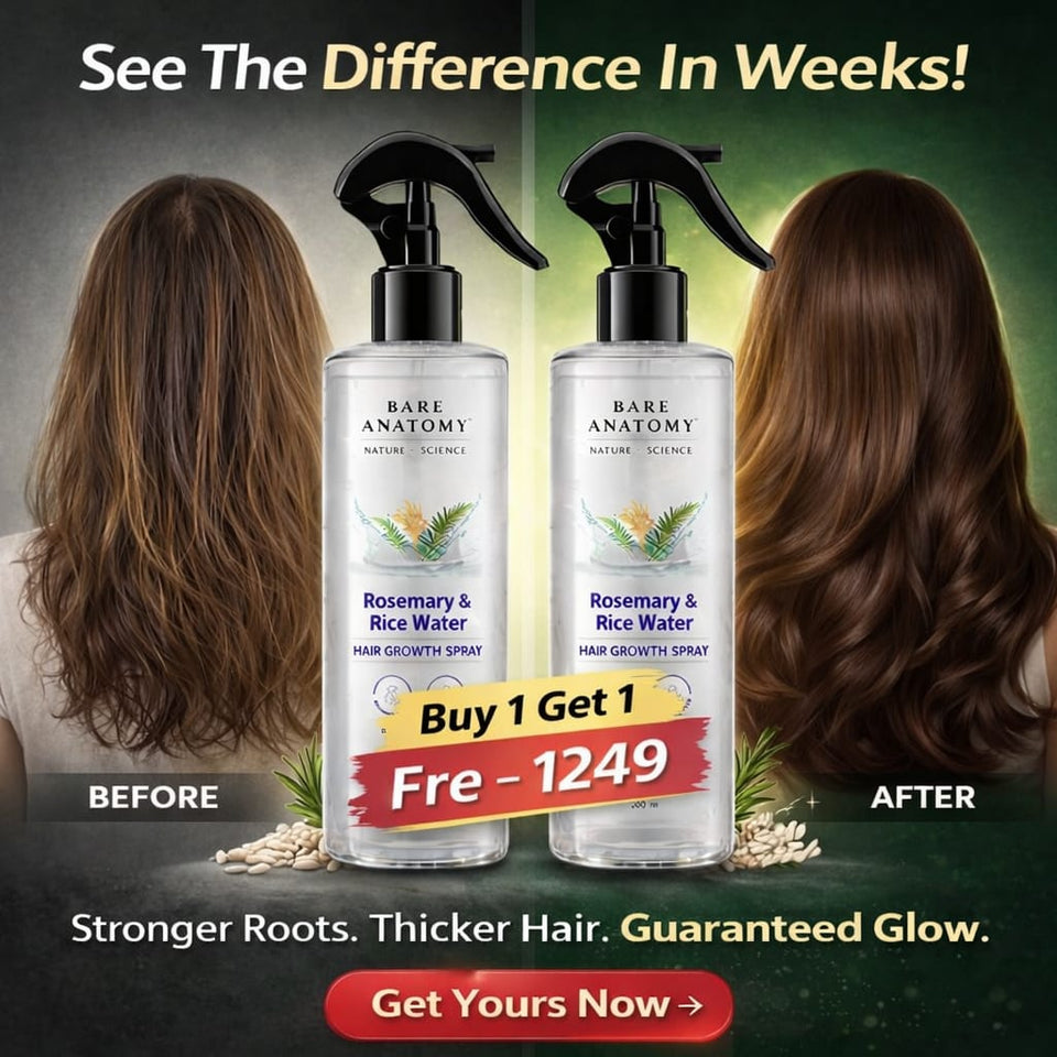 Buy 1 Get 1 Free Rosemary & Rice Water Hair Growth Spray – 200ml