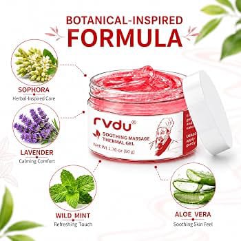 Buy 1 Get 1 Free, RVDU Warming Soothing Massage Gel for Muscles & Joints, 50g