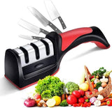 BUY 1 GET 1 FREE, 3 In 1 Peeler Knife Stainless Steel -  3-Stage Kitchen Knife Sharpener