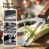 BUY 1 GET 1 FREE, 3 In 1 Peeler Knife Stainless Steel -  3-Stage Kitchen Knife Sharpener