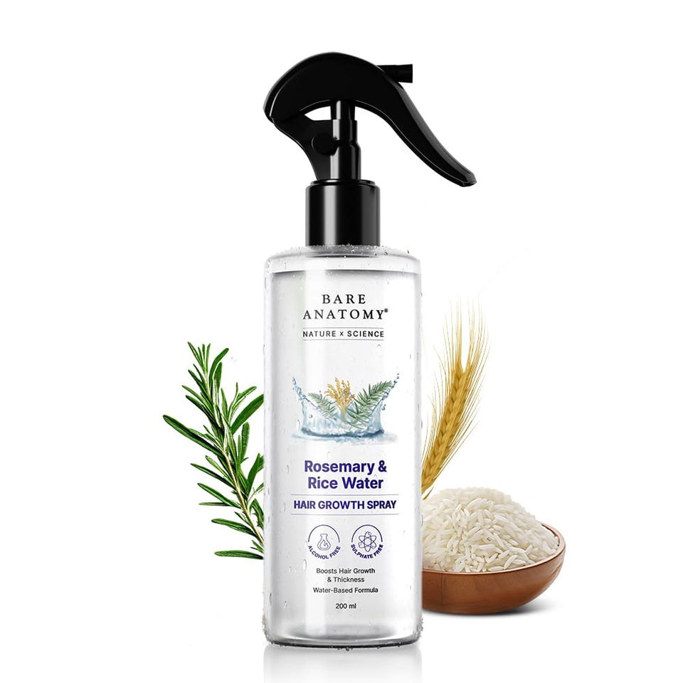 Buy 1 Get 1 Free Rosemary & Rice Water Hair Growth Spray – 200ml