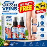 BUY 1 GET 1 FREE, Varicose Veins Treatment Spray – Advanced Formula for Spider Veins, Leg Pain & Swelling Relief ~ 30ml