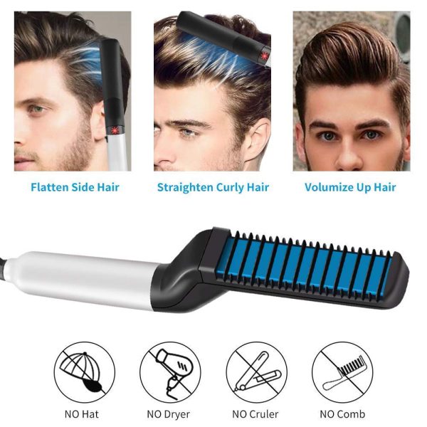 Hair Straightener And Beard Comb